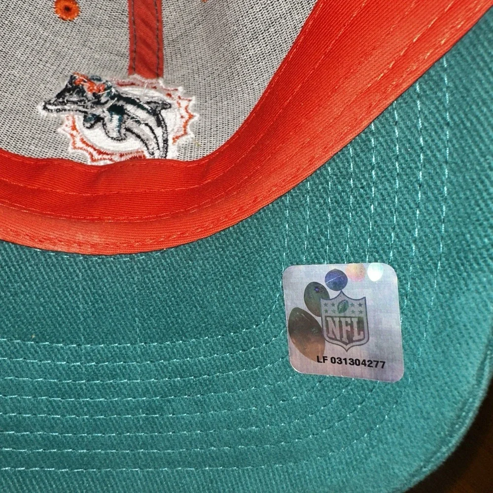 New Vintage Miami Dolphins Logo Hat‎ Cap by NFL Team Micro Corduroy One Size